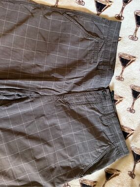 Kenneth Cole Gray Windowpane Flat-Front Shorts